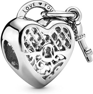 Charm Pandora - llave y Corazon