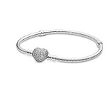 Pulsera corazón de zirconita