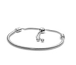 Pulsera de Plata Ajustable para charms